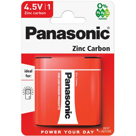 Panasonic patarei 3R12RZ/1B 4,5V