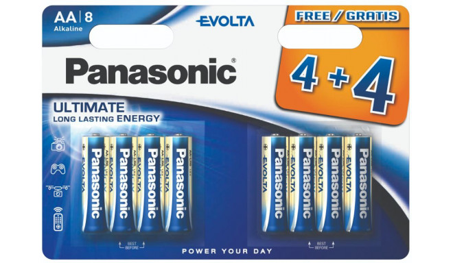Panasonic Evolta батарейки LR6EGE/8B (4+4шт)