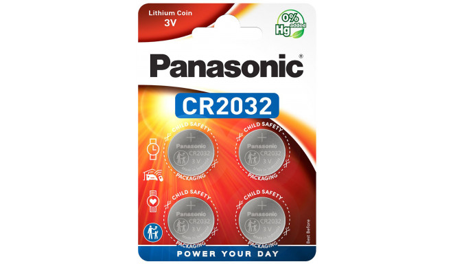 Panasonic батарейки CR2032/4B