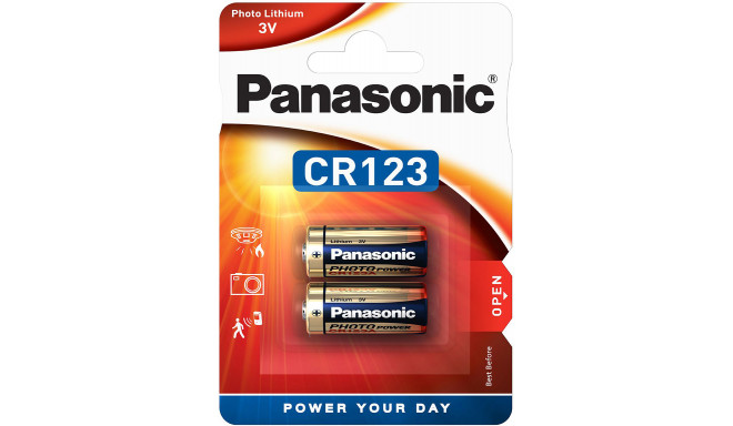 Panasonic patarei CR123AL/2B