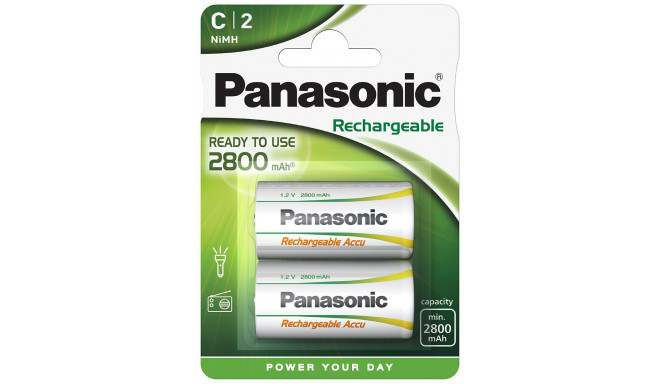 Panasonic rechargeable battery NiMh 2800mAh P14P/2B