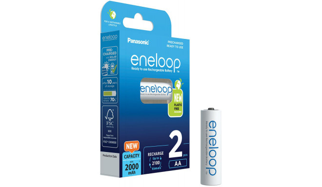 Panasonic eneloop аккумулятор AA 2000 2BP