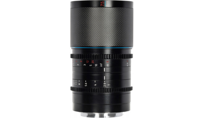 Sirui Anamorphic Lens Saturn 75mm T2.9 1.6x Carbon Fiber Full Frame RF-Mount (Neutral Flare)