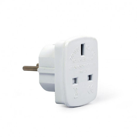 Reisiadapter Gembird UK to EU Schuko plug, 7.5 A