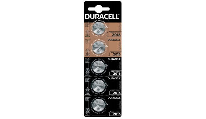 DURACELL BATTERY LITHIUM DL2016 BL*5