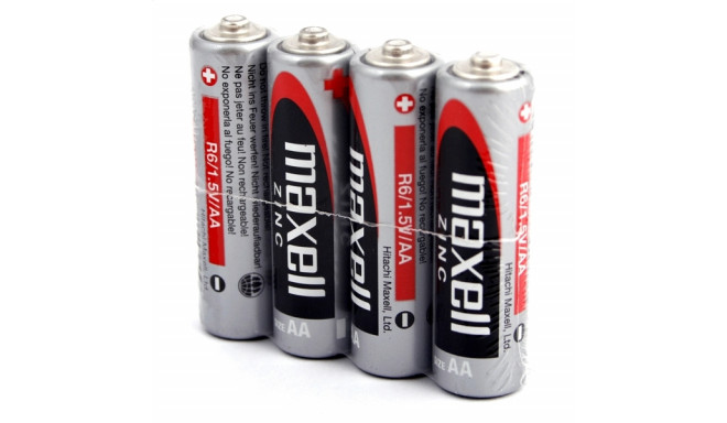MAXELL BATTERY MANGANESE/ZINC R6/AA PACK*4 774406.00.EU