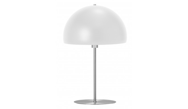 PLATINET TABLE LAMP E27 25W METAL ROUND SHADE 1,5 M CABLE WHITE [45674]