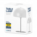 PLATINET TABLE LAMP E27 25W METAL ROUND SHADE 1,5 M CABLE WHITE [45674]