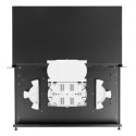 RACKMOUNT 19" 1U FIBER PATCH PANEL LANBERG 24XSC DUPLEX / 24XLC QUAD BLACK + ACCESSORIES