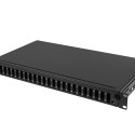 RACKMOUNT 19" 1U FIBER PATCH PANEL LANBERG 24XSC DUPLEX / 24XLC QUAD BLACK + ACCESSORIES
