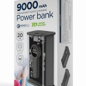Gembird PB09-TQC3-01 Transparent QC3.0 quick charging power bank, 9000 mAh, black