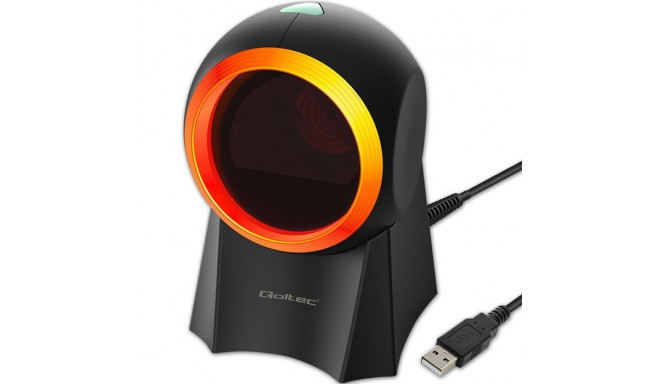 Qoltec 50857 Wired desktop barcode scanner 1D | 2D