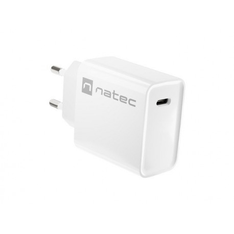 NATEC NETWORK CHARGER RIBERA USB-C 20W PD valge