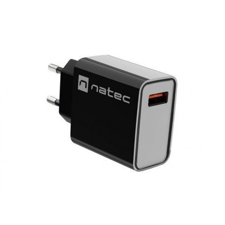 NATEC MAINS CHARGER RIBERA USB-A 18W must laadija