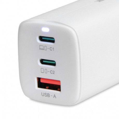 iBOX C-65 valge GaN 65W universaalne laadija