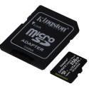 Kingston Technology 256GB micSDXC Canvas Select Plus 100R A1 C10 Card + ADP