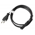 Lanberg voolukaabel 1.8m C7 CEE7/16 (CA-C7CA-10CC-0018-BK)