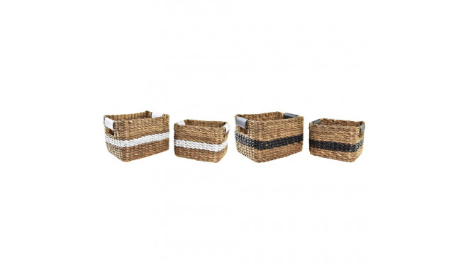 Grozs DKD Home Decor Balts Melns Dabisks Balts/Melns Poliuretāns Koks Metāls Dabīgā Šķiedra Koloniāl