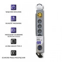 Surge protector Quick Switch 6 sockets 3m gray