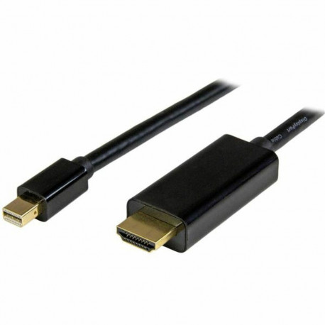 DisplayPort-HDMI Kaabel Startech MDP2HDMM1MB 4K Ultra HD Must 1 m