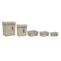 Набор корзин DKD Home Decor 47 x 35 x 56 cm полиэстер Спирали (5 штук)