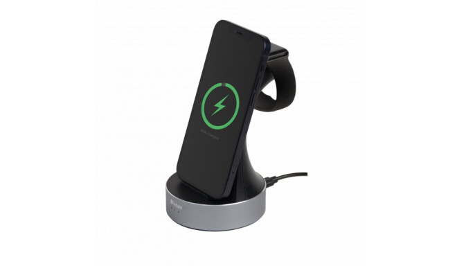 Juhtmevaba nutitelefoni laadija Verbatim WCS-01 2-in-1 Qi MFI Wireless telefonidele max 15W, Apple W
