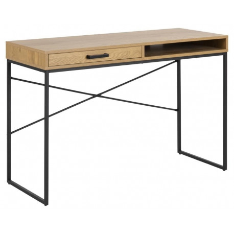 Kirjutuslaud Seaford 105304, metsik tamm/must