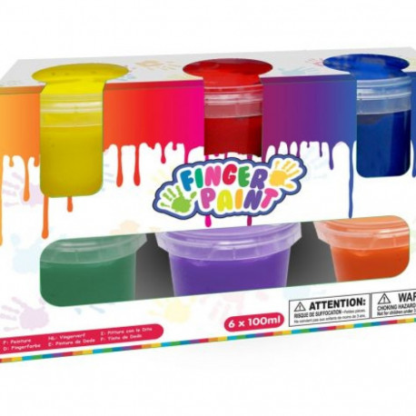 Kid's Dough Näpuvärvide komplekt 6 x 100 ml