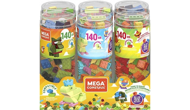 Klotsid tuubis Mega Construx, erinevad