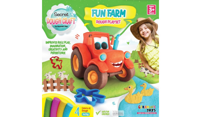 Gerardo's Toys voolimiskomplekt Lõbus farm Dough Craft 8 osa