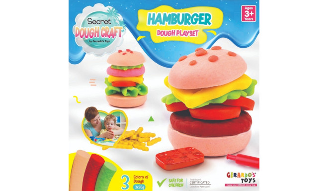 Gerardo's Toys voolimiskomplekt Hamburger Dough Craft
