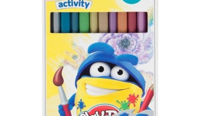 Play-Doh metallik kolmnurksed värvipliiatsid 12 tk