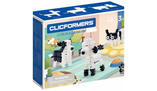 Clicformers konstruktor Armastavad sõbrad 3in1, 79 osa