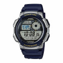 Meeste Kell Casio WORLD TIME ILLUMINATOR - 5 ALARMS, 10 YEAR BATTERY Must Hall (Ø 40 mm) (Ø 43 mm)