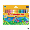 Krāsainie krītiņi Plastidecor Daudzkrāsains (12 gb.)