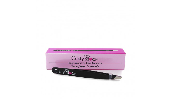 CRISTYBOOM PROFESSIONAL EYEBROW TWEEZERS transforma tu mirada #negro 1 u