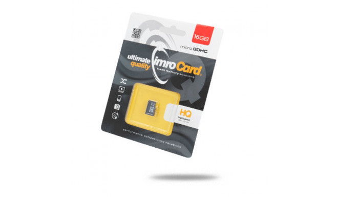 Imro memory card 16GB microSDHC cl. 10 UHS-I