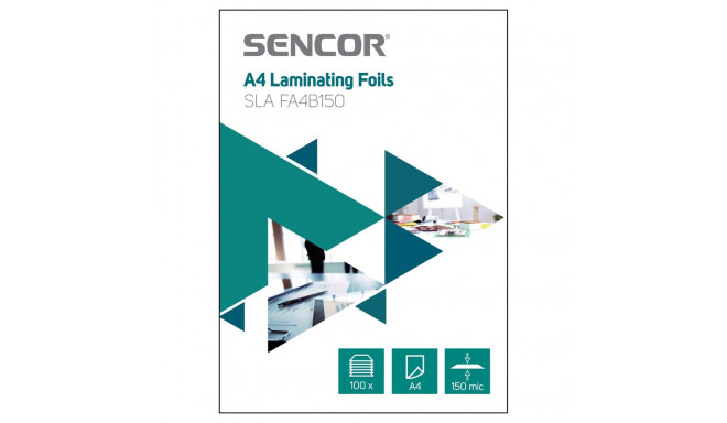 Lamineerimiskile Sencor SLAFA4B150 A4, 100 tk