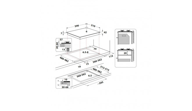 Gaasiplaat Whirpool AKWL628NB
