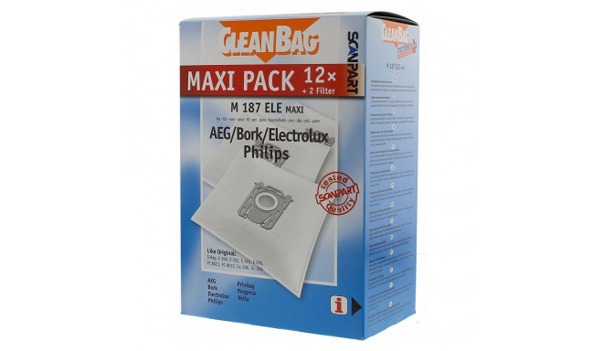 Dustbag Maxipack like S-Bag 12 pcs. + 2 Filter Scanpart