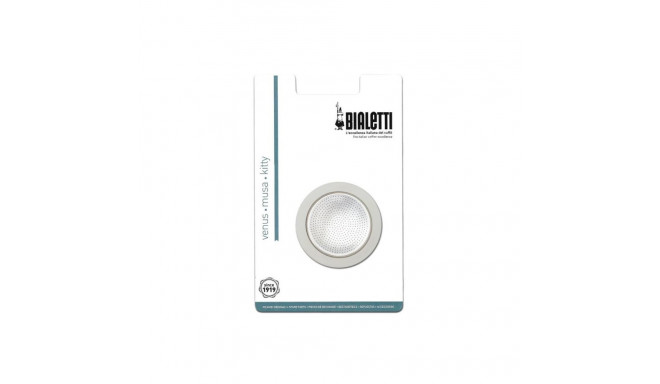 1 silicon gasket + filter 4 cups Bialetti, inox