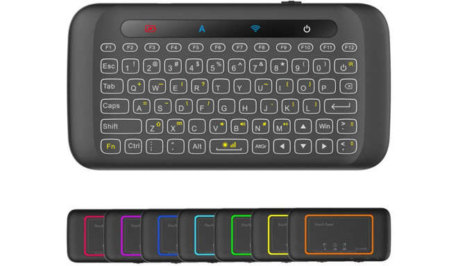 Fusion H20 mini wireless keyboard + touchpad for  PC | PS4 | XBOX | Smart TV | Android black
