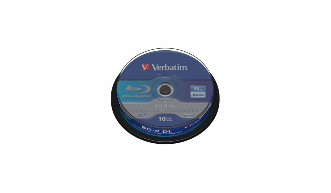 VERBATIM BD-R BLU-RAY 50GB 6X DL CAKE*10 43746