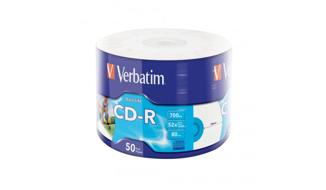 VERBATIM CD-R 700MB 52X PRINTABLE DATA LIFE SP*50 43794