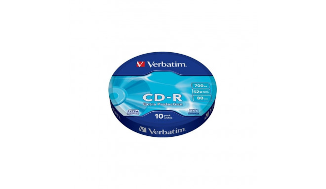 Verbatim CD-R 700MB 52x Extra Protection 10tk tornis (43725)