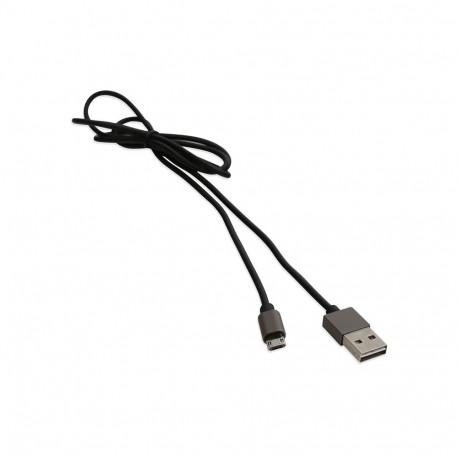 PLATINET MICRO USB TO USB CABLE WITH REVERSIBLE PLUGS 1M BLACK [43466]