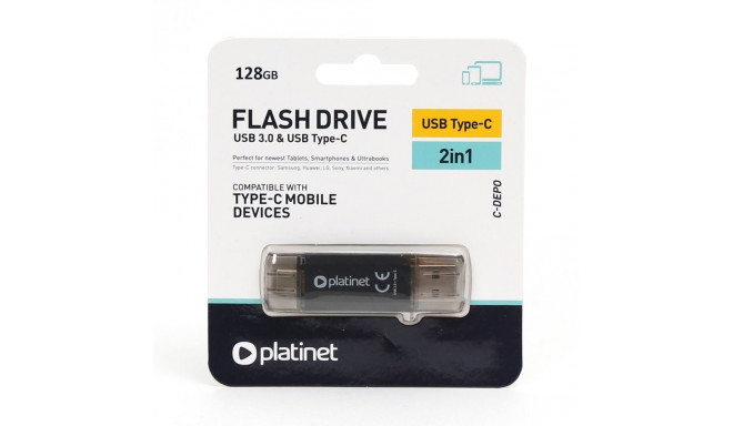 PLATINET PENDRIVE USB 3.2 Type-C 128GB BLACK