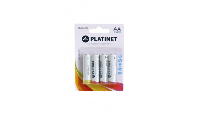 PLATINET BATTERY ALKALINE PRO LR6/AA BLISTER*4 [42464]