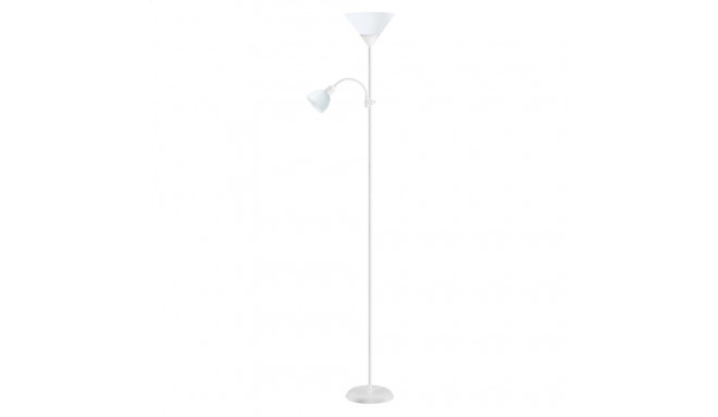 PLATINET FLOOR LAMP E27+E14 WHITE [45177]
