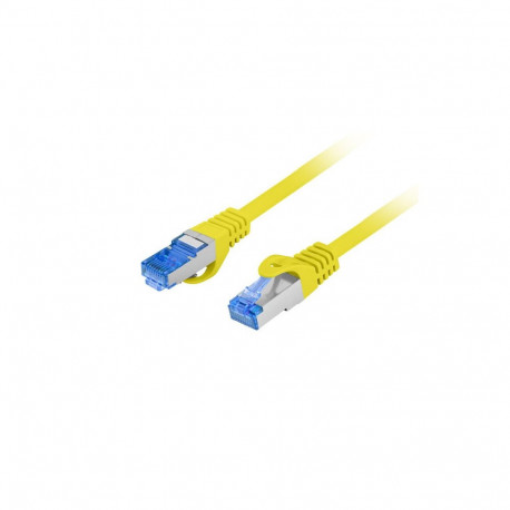 PATCHCORD CAT.6A S/FTP LSZH CCA 0.25M YELLOW FLUKE PASSED LANBERG